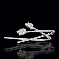 Juwelier Wilm. Exquisite Vintage Diamant-Brosche.