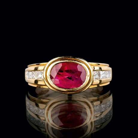 Rubin-Diamant-Ring. - Foto 1