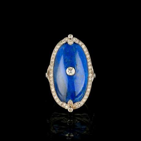 Lapislazuli-Brillant-Ring. - фото 1