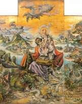 Theodor Schultz-Walbaum (Gustedt/Harz 1892 - Bremen 1977). Triptychon: Der Heilige Christophorus.