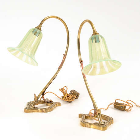 Paar Jugendstil-Tischlampen. - Foto 1