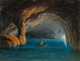 Anton Edvard Kieldrup (Hadersleben 1826 - 1869), zugeschrieben. Die Blaue Grotte.