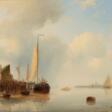 Abraham Hulk (London 1813 - London 1897). Segelboot am Hafen. - Archives des enchères