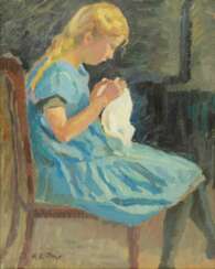 Ernst Eitner (Hamburg 1867 - Hamburg 1955). Maria, die Tochter des Künstlers.