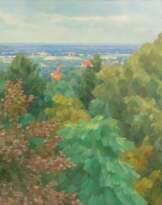 Walter Tanck (Hamburg 1894 - Hamburg 1954). Blick vom Krähenberg in Blankenese.