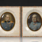 2 Miniaturen: Kaiser Wilhelm I. und Franz Joseph. - photo 1