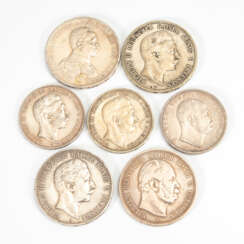 Preußen 7 Münzen.