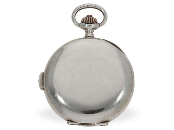 Taschenuhr: Silbersavonnette mit Viertelstundenrepetition, E. Leicht Mayer & Co. Luzerne, ca. 1930 - photo 6