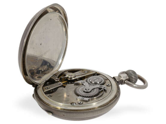 Taschenuhr: technisch interessante Savonnette mit 1/15-Sekunde, Jacot-Burmann Geneve, 1880 - Foto 4