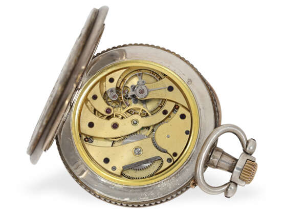 Taschenuhr: ausgesprochen schöne Jugendstil- Reliefuhr feinster Qualität, Ankerchronometer Louis Bottée - фото 2