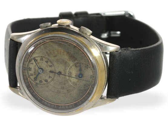 Armbanduhr: seltener, ganz früher Doxa Regulator Chronograph mit Originalbox, ca. 1930 - Foto 4