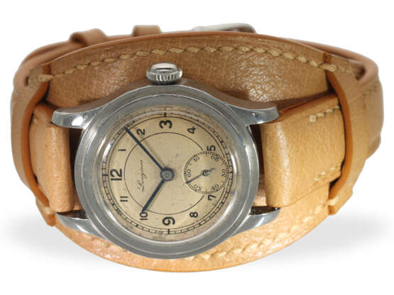 Armbanduhr: sehr seltene frühe Longines Herrenuhr "Tre Tacche" Ref..3777 von 1939 - photo 4