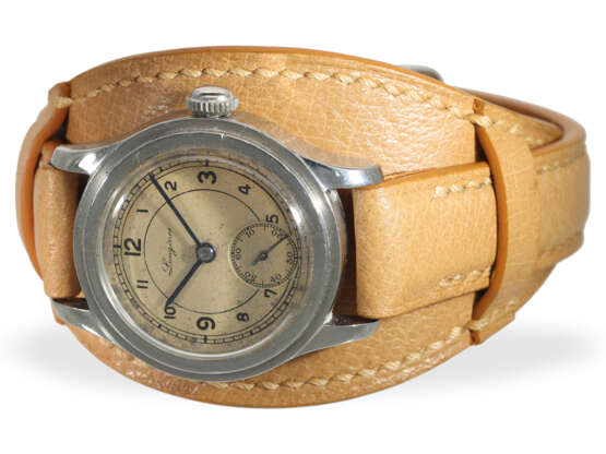 Armbanduhr: sehr seltene frühe Longines Herrenuhr "Tre Tacche" Ref..3777 von 1939 - Foto 5