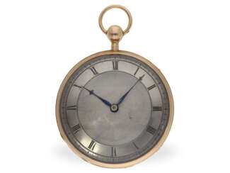 Taschenuhr: große Lepine mit Rubinzylinder und Repetition, feine Werksqualität, ca. 1810