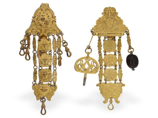 Uhrenschlüssel: umfangreiche Sammlung früher Taschenuhrenschlüssel, ca. 1750-1850 - photo 7