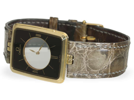 Armbanduhr: Omega Rarität, "La Magique", sog. Scarface Ref. 191.8523, ca.1981, mit Servicepapieren - photo 4