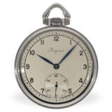 Taschenuhr: attraktive, neuwertige Longines Stahluhr Ref.4082, Art déco 1940, mit Stammbuchauszug - photo 2