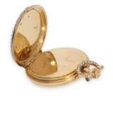 Taschenuhr/Anhängeuhr: exquisite goldene Louis XV Damenuhr mit Perlen- und Diamantbesatz und originaler Goldchatelaine mit Perlen- und Diamantbesatz, Fournier-Haurin Paris No. 42970, ca. 1880 - фото 6