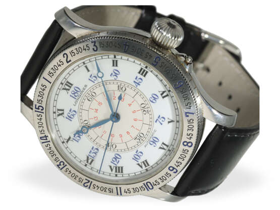Armbanduhr: Longines Lindbergh Hour Angle 47.5mm, Ref. L2.678.4, mit Box und Papieren - Foto 1
