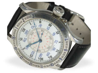 Armbanduhr: Longines Lindbergh Hour Angle 47.5mm, Ref. L2.678.4, mit Box und Papieren
