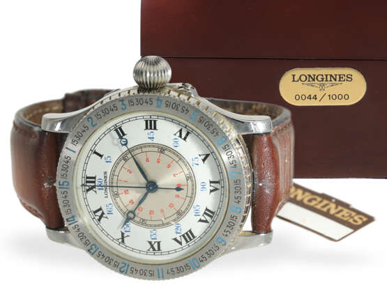 Armbanduhr: vintage Longines "60 years Lindbergh Navigation Watch" Ref.876.5238, No. 44/1000, 1989 - photo 7
