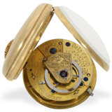 Taschenuhr: 18K Spindeluhr mit massiv goldenem Zifferblatt, De La Cour Chatham No.2915, HM 1820 - фото 2