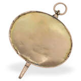 Uhrenschlüssel: einzigartiger Spindeluhrenschlüssel mit Miniaturmalerei in Spitzenqualität, ca. 1820 - Foto 2