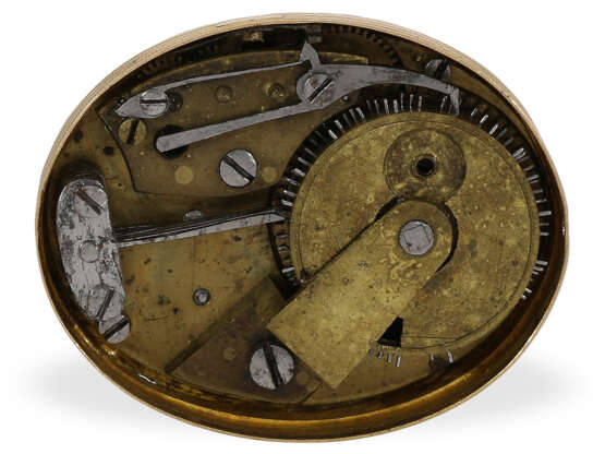 Uhrenketten-Siegel: musealer "Musical Seal" mit Musikspielwerk und seltener emaillierter Ausführung, 1820 - Foto 5