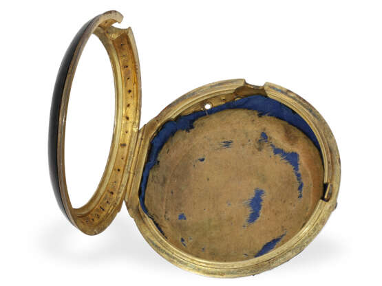 Taschenuhr: große goldene Doppelgehäuse-Spindeluhr mit Repetition auf Glocke, Eardley Norton, ca. 1800 - фото 7