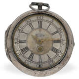 Taschenuhr: große Hamburger Sackuhr mit Datum, Abraham Albert Busch (1676-1720) - Foto 1