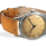 Armbanduhr: seltene Stahl-Longines mit Zentralsekunde, Referenz 5697, Stammbuchauszug, 1950 - Foto 5