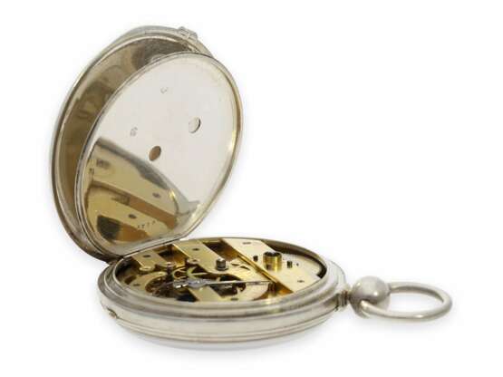 Taschenuhr: seltenes und hochinteressantes, ganz frühes französisches Taschenchronometer von Vissiere, Uhrmacher der Kaiserlichen Marine, No.16, ehemaliger Adelsbesitz, ca.1845 - фото 5