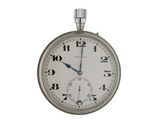 Taschenuhr/Chronometer: hochfeines Longines/Nivarox Beobachtungschronometer No.411 mit Chronometer-Zertifikat Neuchatel 1968 - Foto 2