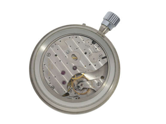 Taschenuhr/Chronometer: hochfeines Longines/Nivarox Beobachtungschronometer No.411 mit Chronometer-Zertifikat Neuchatel 1968 - Foto 3