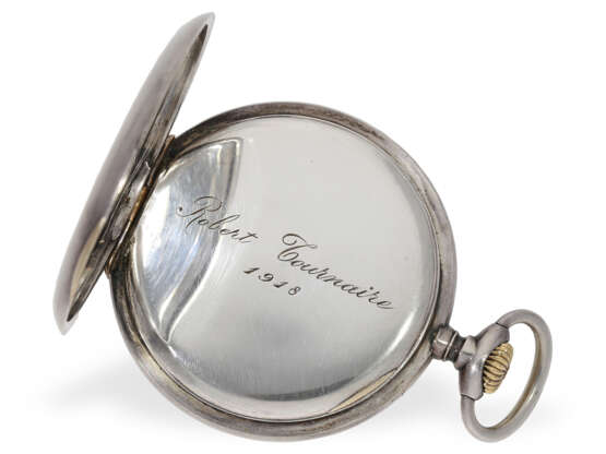 Taschenuhr: feines Ankerchronometer, Schuluhr Robert Tournaire, Uhrmacherschule Genf 1918 - photo 3