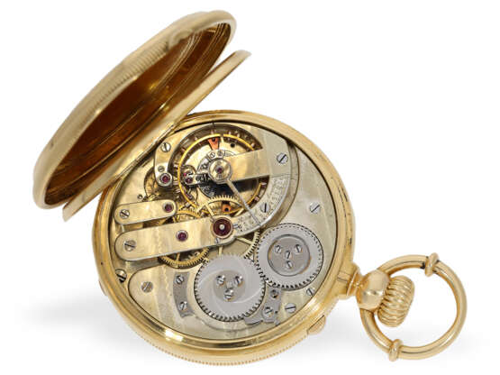 Taschenuhr: hochfeines, schweres französisches Ankerchronometer, Abram Henri Guyot, ca.1870 - Foto 2