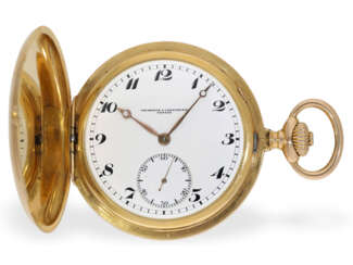 Taschenuhr: hochfeines Genfer Ankerchronometer, Vacheron & Constantin No. 369340, ca. 1910