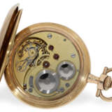 Taschenuhr: große und schwere Goldsavonnette mit Chronometerhemmung, ca. 1900 - photo 2