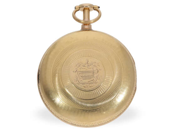 Taschenuhr: hochfeine Vulliamy London Präzisionstaschenuhr mit Duplexhemmung, Hallmarks London 1811 - photo 5
