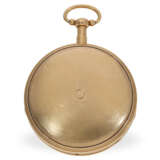 Taschenuhr: 18K goldene Zylinderuhr mit Schlagwerk und Musikwerk, ca. 1820 - фото 5
