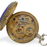 Taschenuhr: 2 große Emailleuhren für den chinesischen Markt, Leo Juvet, um 1880 - Foto 4