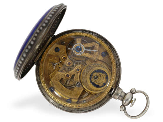 Taschenuhr: 2 große Emailleuhren für den chinesischen Markt, Leo Juvet, um 1880 - photo 8