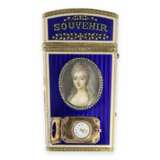 Etui/Carnet du Bal: extrem rares "CARNET DE BAL" mit eingebauter Uhr, Gold/Emaille mit Diamantbesatz "Souvenir D'Amitie", Frankreich um 1830, Provenance: Fondation Napoléon - photo 10