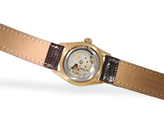 Armbanduhr: Automatik-Chronometer Rolex Datejust 18K Pink-Gold Ref. 6624/6627, ca.1959 - Foto 2