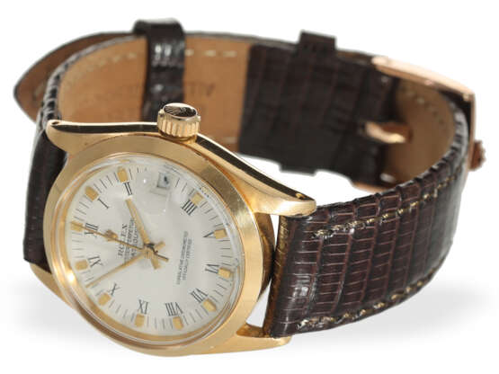 Armbanduhr: Automatik-Chronometer Rolex Datejust 18K Pink-Gold Ref. 6624/6627, ca.1959 - фото 4