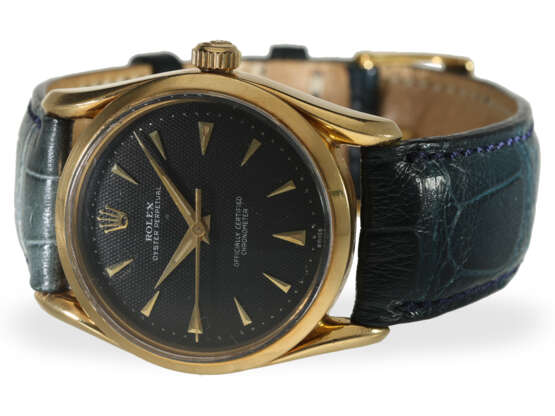 Armbanduhr: seltenes Rolex Chronometer Referenz 6290 "Bombay" mit schwarzem "Honeycomb-Dial", ca.1963 - photo 5