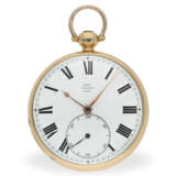 Schwere goldene Taschenuhr mit Duplexhemmung, Chronometermacher W. Reid London, 1819 - Foto 1