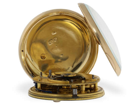 Schwere goldene Taschenuhr mit Duplexhemmung, Chronometermacher W. Reid London, 1819 - Foto 3