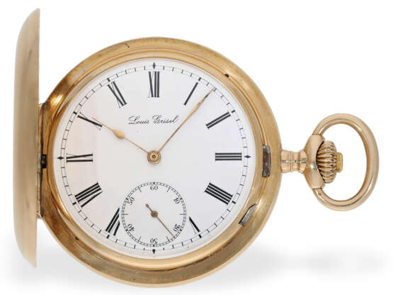 Taschenuhr: nahezu neuwertiges, schweres Ankerchronometer, Louis Grisel La Chaux-De-Fonds, um 1890 - photo 1