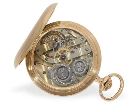 Taschenuhr: nahezu neuwertiges, schweres Ankerchronometer, Louis Grisel La Chaux-De-Fonds, um 1890 - photo 2